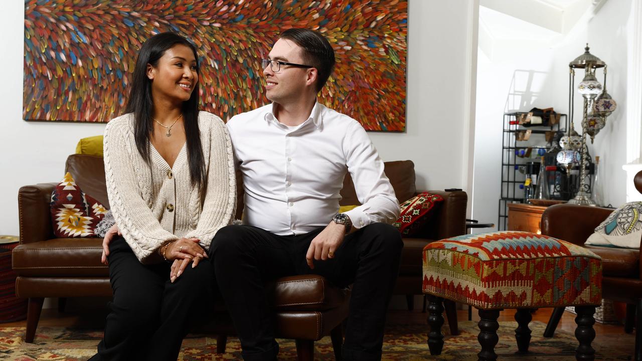 Daniel Neuman is a first homebuyer and has just purchased a unit in Homebush West for him and his partner Emma Komouthaphong to live in. Picture: Jonathan Ng