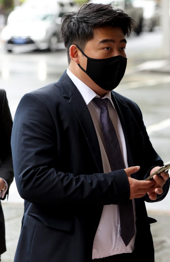 Junchi Ma enters the Downing Centre on Thursday. Picture: NCA NewsWire / Damian Shaw