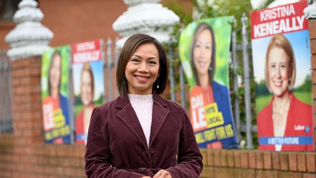 Independent candidate for the seat of Fowler, Dai Le in the suburb of Bonnyrigg, NSW. She is running against Labor’s Kristina Keneally. Picture: Jeremy Piper