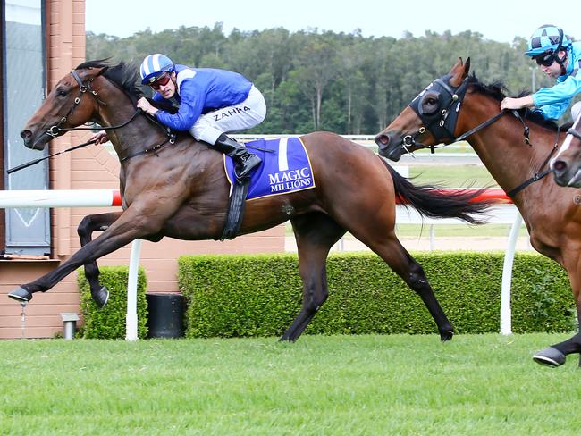 Racing at Wyong Race Club. Picture: Peter Clark