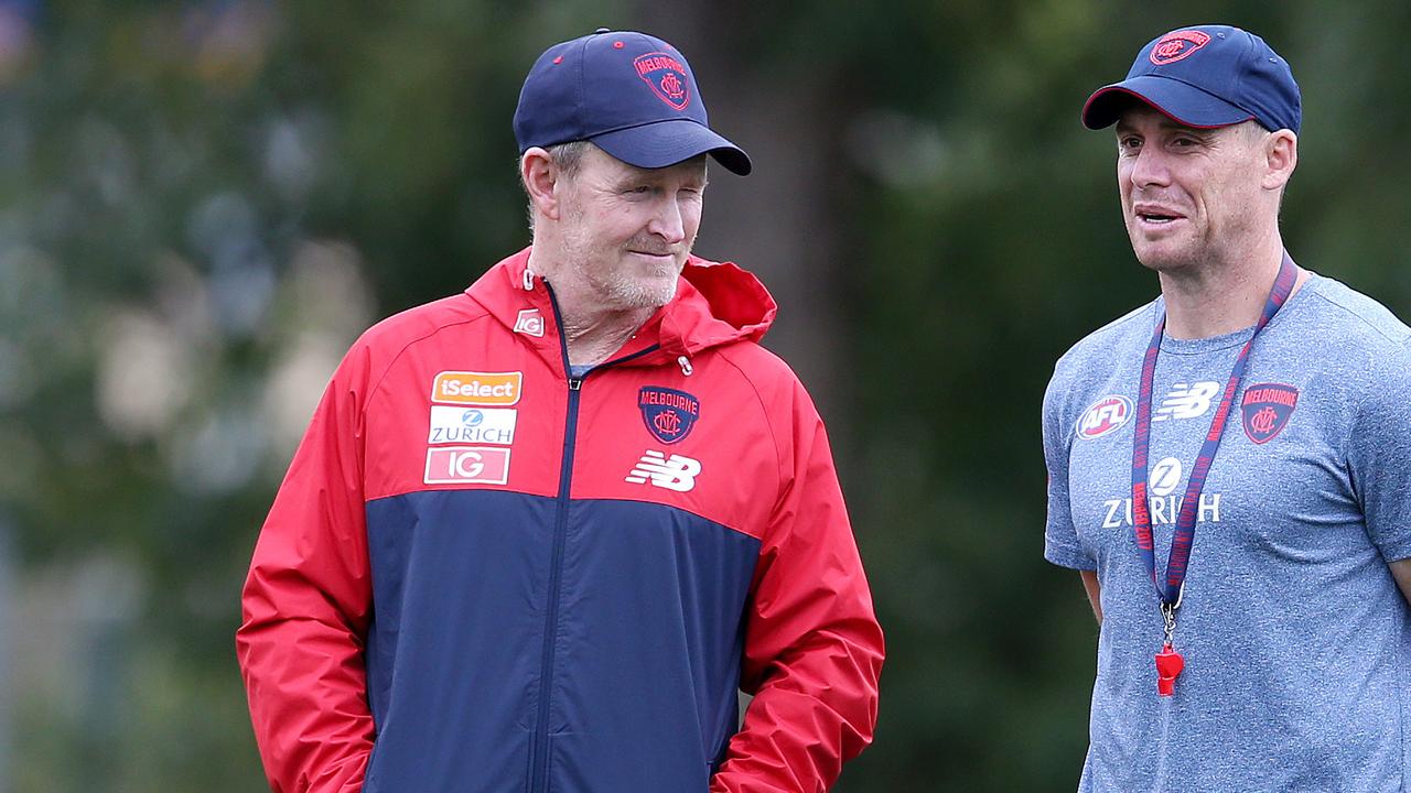 Melbourne assistant coach Brendan McCartney will depart at season’s end. Picture: Michael Klein