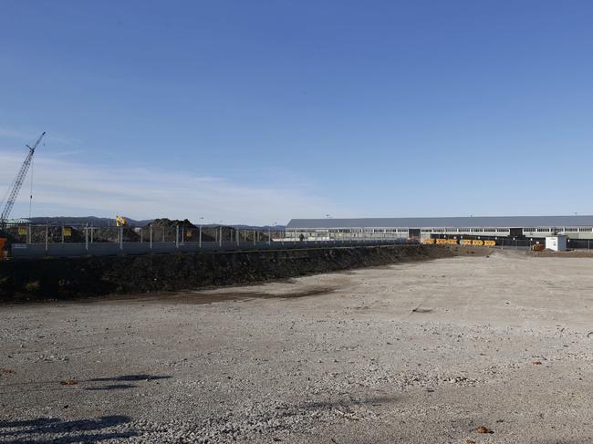 The site of the proposed stadium at Macquarie Point. Picture: Nikki Davis-Jones