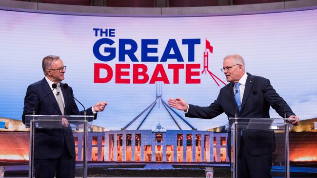 The leaders’ debate on Sunday did see ‘flashes of realism’. Picture: Getty Images