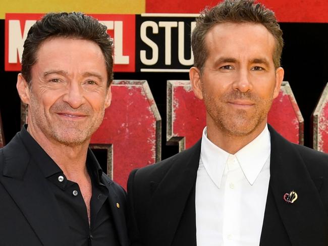 NEW YORK, NEW YORK - JULY 22: (L-R) Hugh Jackman and Ryan Reynolds attend the Deadpool & Wolverine World Premiere at the David H. KochÃ&#130;Â Theater on July 22, 2024 in New York City.  (Photo by Noam Galai/Getty Images for Disney)