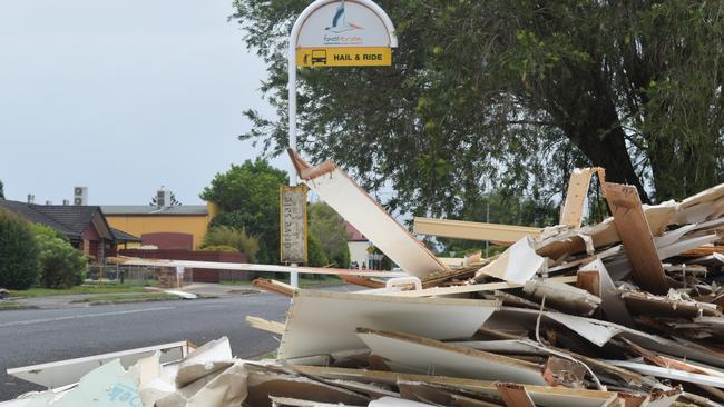 The Ballina Shire has a massive clean-up operation still to go Picture: Nicholas Rupolo.