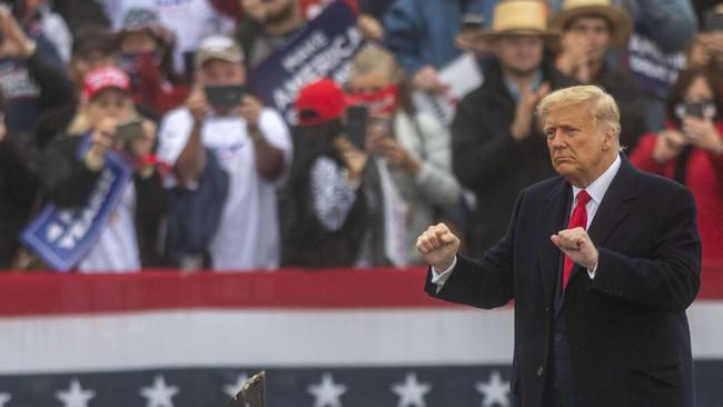 Trump believes his dance moves going viral on TikTok won him younger voters. Picture: Getty.