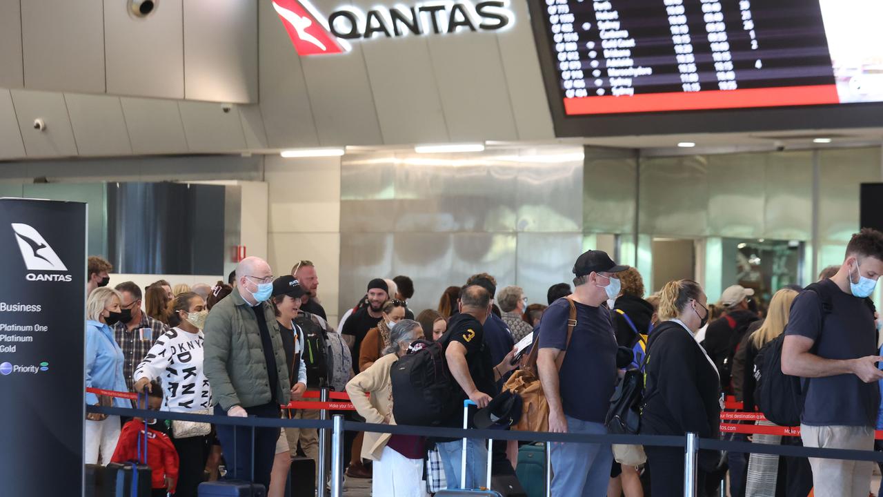 Qantas CEO Alan Joyce has predicted much less chaos over the upcoming July school holiday period. Picture: Brendan Beckett/NCA NewsWire