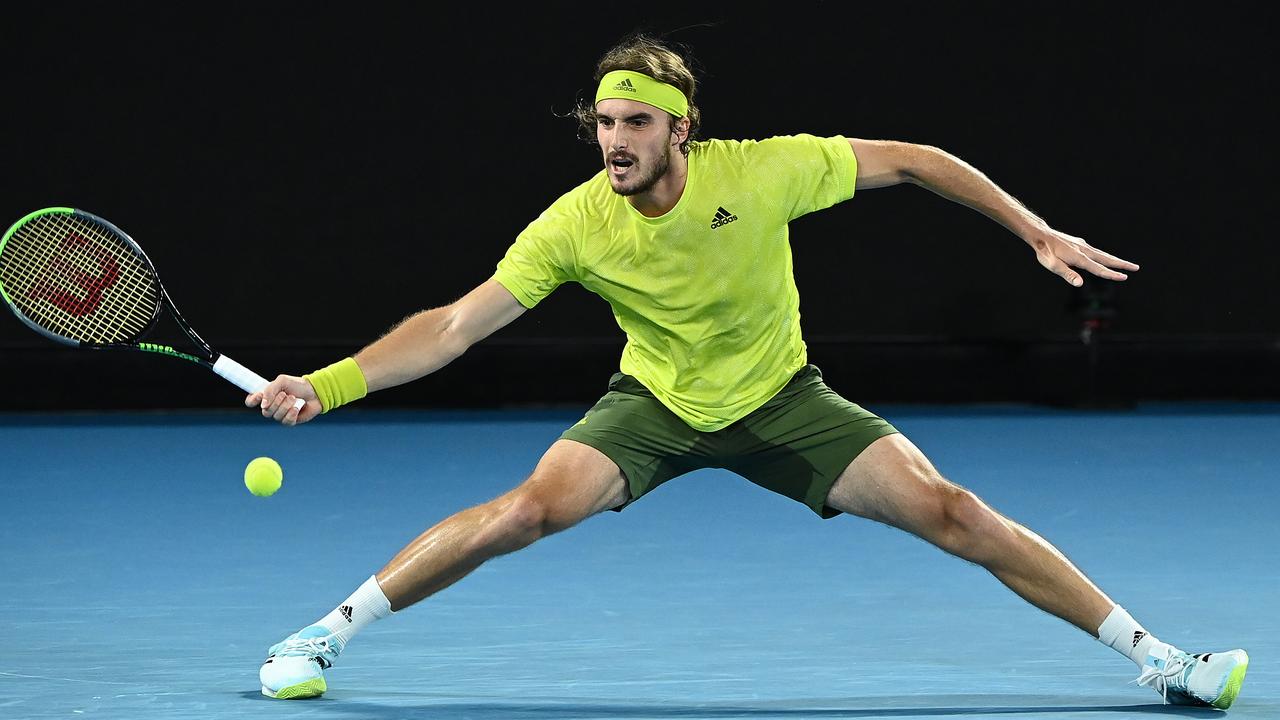 Stefanos Tsitsipas shorts sweat Adidas fail in Australian Open 2021 semi final defeat Daniil Medvedev result tennis news