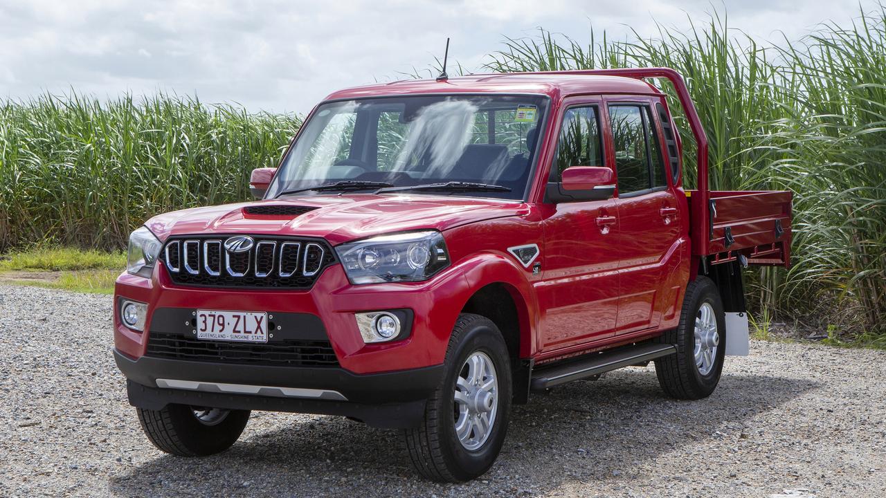 Mahindra’s PikUp is cheap in dual cab or single cab chassis guise.