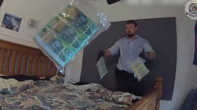 Detectives have charged six people including Luke Daniel Mckenzie following a raid for cash and drugs at a West Mackay home. Picture: Supplied