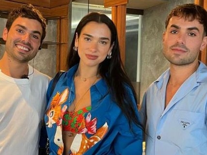 UK popstar Dua Lipa was spotted dining at Gemelli Italian on James St during her time in Brisbane. Photo: Instagram @gemelliitalian