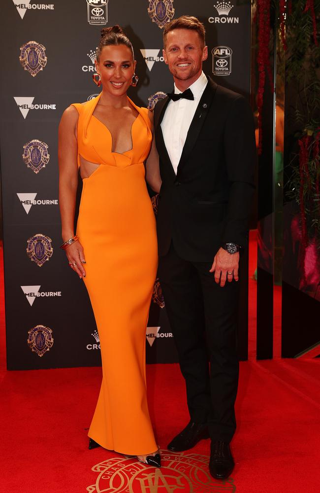 Rory Sloane and wife Belinda. Picture: Michael Klein