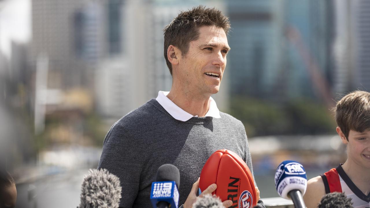 Lions legend Simon Black discusses Brisbane’s AFL premiership hopes. Picture: Matthew Poon