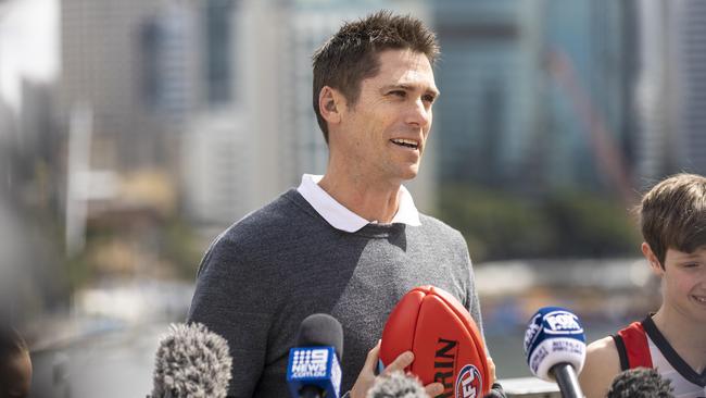 Lions legend Simon Black discusses Brisbane’s AFL premiership hopes. Picture: Matthew Poon
