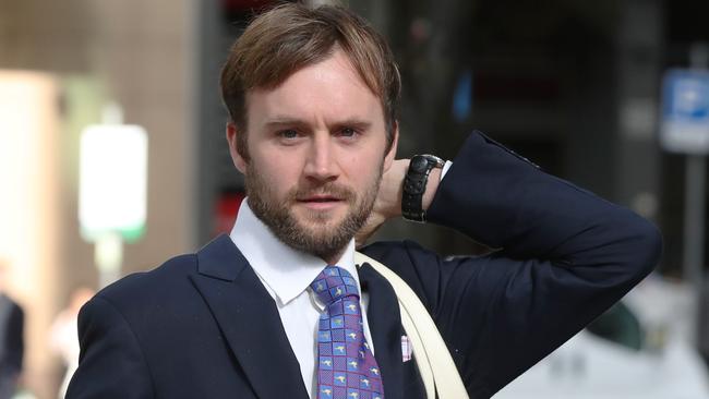 Andrew Nolch arrives at the County Court in Melbourne. AAP Image/David Crosling