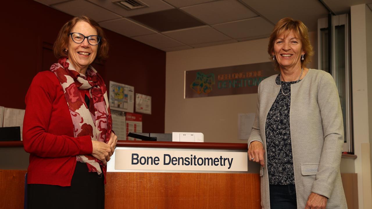 Deakin University Professor Julie Pasco and study participant Rhonda Gambetta. Picture: Alison Wynd