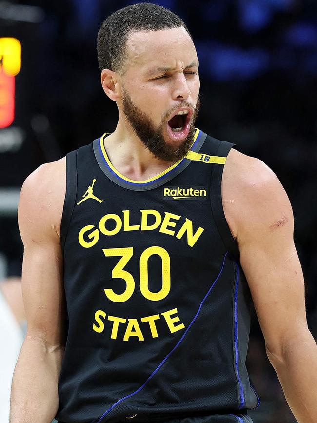 Steph Curry leads the way for all NBA players. Stacy Revere/Getty Images/AFP