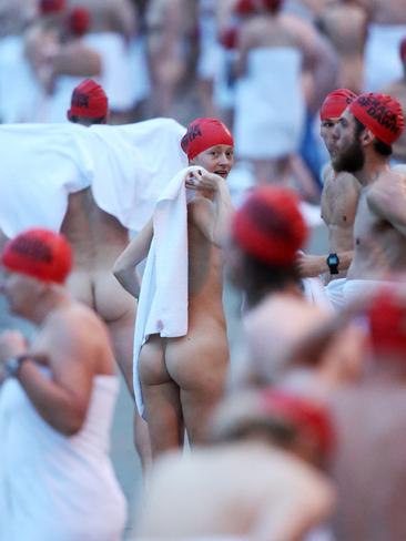 The Dark Mofo Winter Solstice Nude Swim is over for another year. Picture: NIKKI DAVIS-JONES