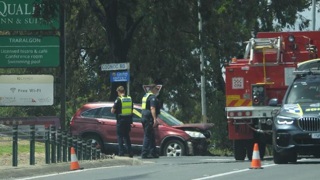 The CFA assisted police and paramedics on scene. Picture: LVI&amp;CA