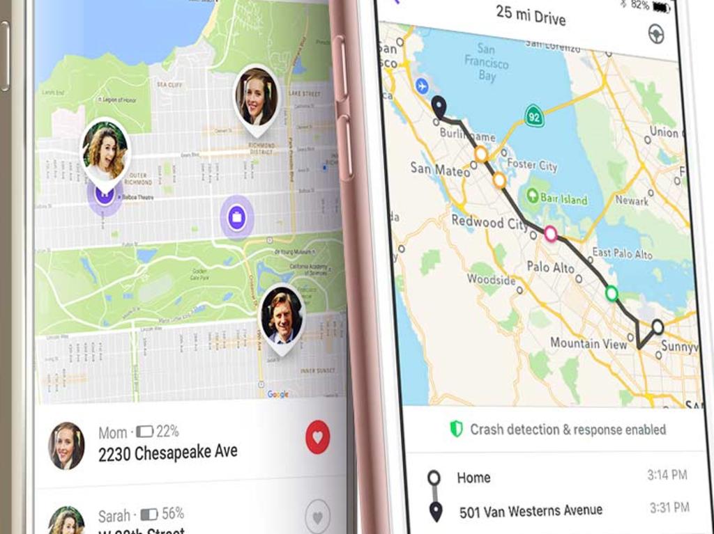 Family tracking app Life360.