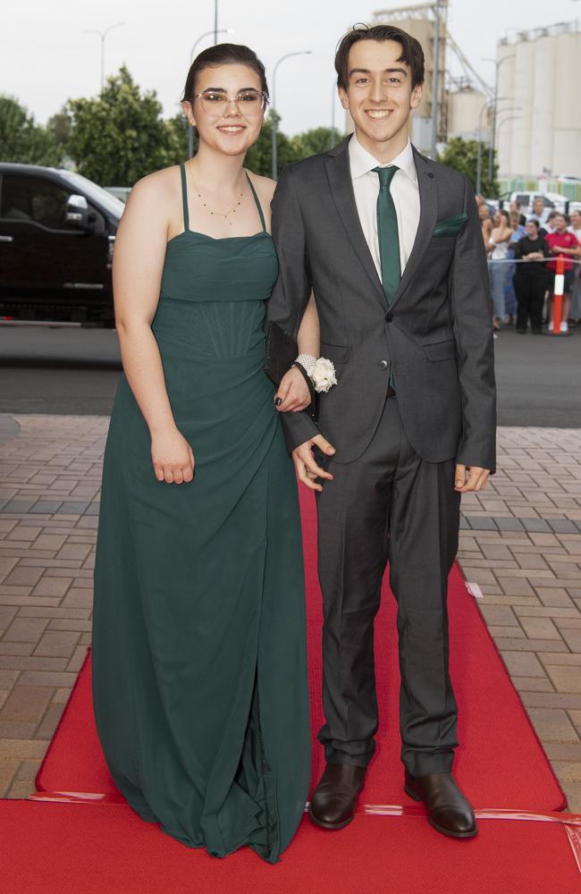 Thyne Black and Ethan Mullins at Toowoomba Grammar School formal at Rumours International, Wednesday, November 15, 2023. Picture: Kevin Farmer