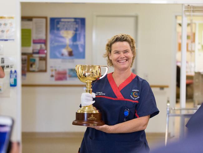 Julia Wigglesworth at the Kununurra Aged Care Facility.