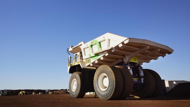 A Fortescue battery-operated haul truck. Photo: Supplied