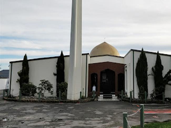 The entrance to the Al Noor Mosque. Picture: AAP Image/Google Maps