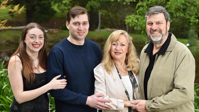 Meralyn Klein, pictured with children Jaclyn and Mark and husband John, ran in the 2016 Nillumbik Council election in different wards.