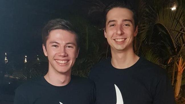 Fresh-faced Swyftx founders Angus Goldman and Alex Harper in 2018 the year they launched their company.