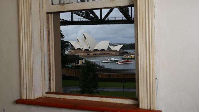 The view from 5 Lower Fort St, Millers Point. Picture: Craig Wilson.