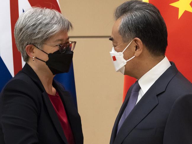 Australian Foreign Minister Penny Wong has met with her Chinese counterpart Wang Yi in New York . Picture: Department of Foreign Affairs and Trade via NCA NewsWire