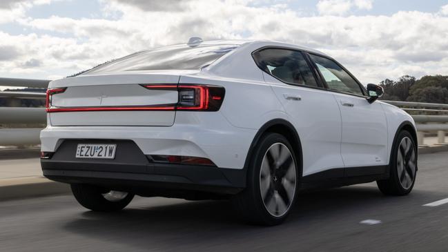 The Polestar comes with free services for five years. Picture: Supplied.