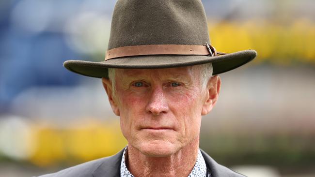 SYDNEY, AUSTRALIA - OCTOBER 28: Trainer Danny Williams prepares for Race 2 Catanach's JewellersÃÂ´ during Moet & Chandon Spring Champion Stakes Day - Sydney Racing at Royal Randwick Racecourse on October 28, 2023 in Sydney, Australia. (Photo by Jeremy Ng/Getty Images)