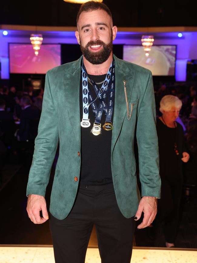 MELBOURNE, AUSTRALIA – OCTOBER 9 2024 Shaun Chapman at the VAFA Awards Night at the San Remo Ballroom in Carlton on October 9, 2024 Picture: Brendan Beckett