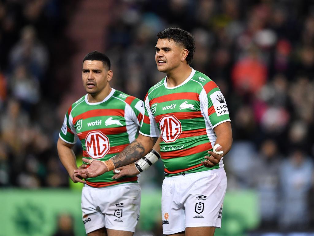 Arnold believes whoever takes over at the club needs a good communicator to get the best out of Cody Walker and Latrell Mitchell. Picture: NRL Imagery