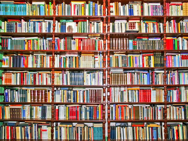 Book shelf. Shelves. Books. Library. Generic image.