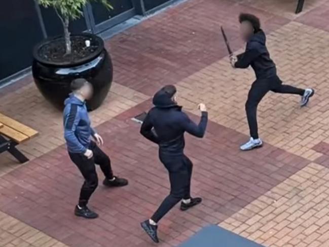 25/05/2025 A man wielding a Machete at Northland Shopping centre in Victoria  has been arrested and the centre was placed into lockdown. Picture: Seven News