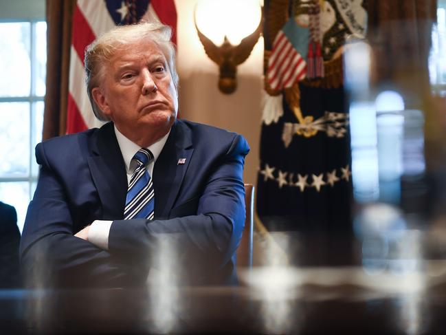 US President Donald Trump announced a shock ban on European travellers, despite the virus already being in the US. Picture: Brendan Smialowski / AFP.
