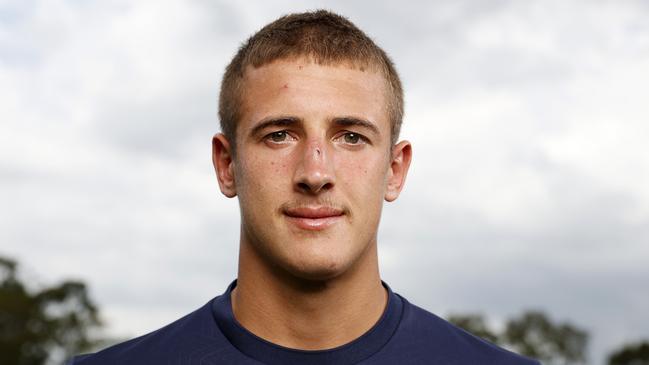 DAILY TELEGRAPH FEBRUARY 7, 2023. Parramatta Eels player Jake Arthur at Eels HQ in Kellyville. Picture: Jonathan Ng