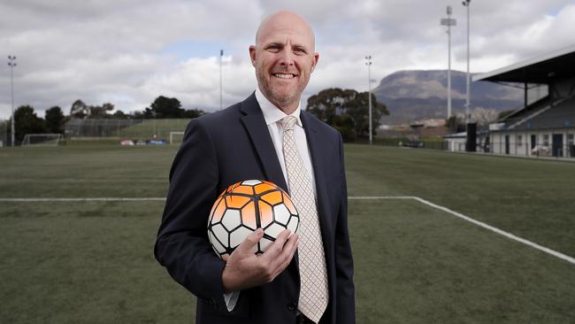 Football Tasmania CEO, Matt Bulkeley. Picture: RICHARD JUPE