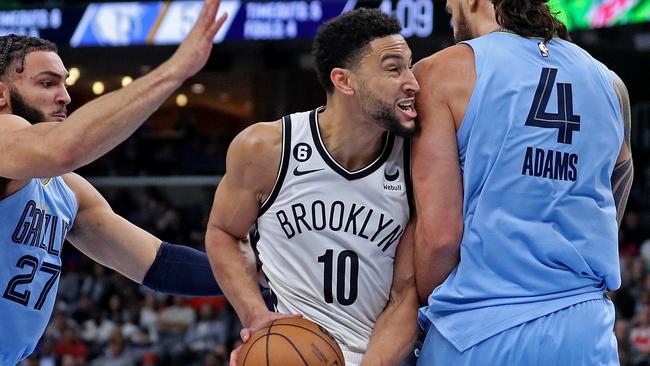 Ben Simmons was left fuming after the Nets’ clash with Grizzlies. Picture: Getty Images/AFP