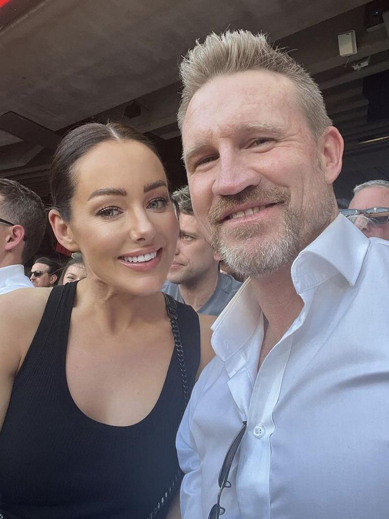 Brodie Ryan and Nathan Buckley at the grand final