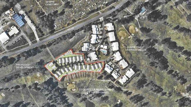 The development is nestled next to the Gympie golf course, opposite the cemetery.