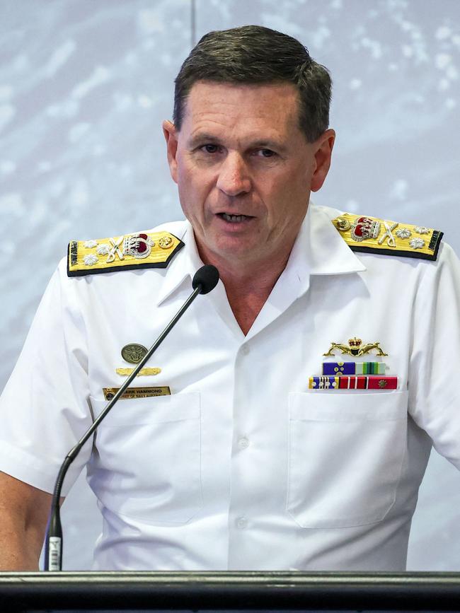 Chief of the Royal Australian Navy Vice-Admiral Mark Hammond. Picture: AFP