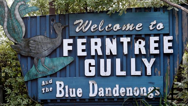 The original Welcome to Ferntree Gully sign.