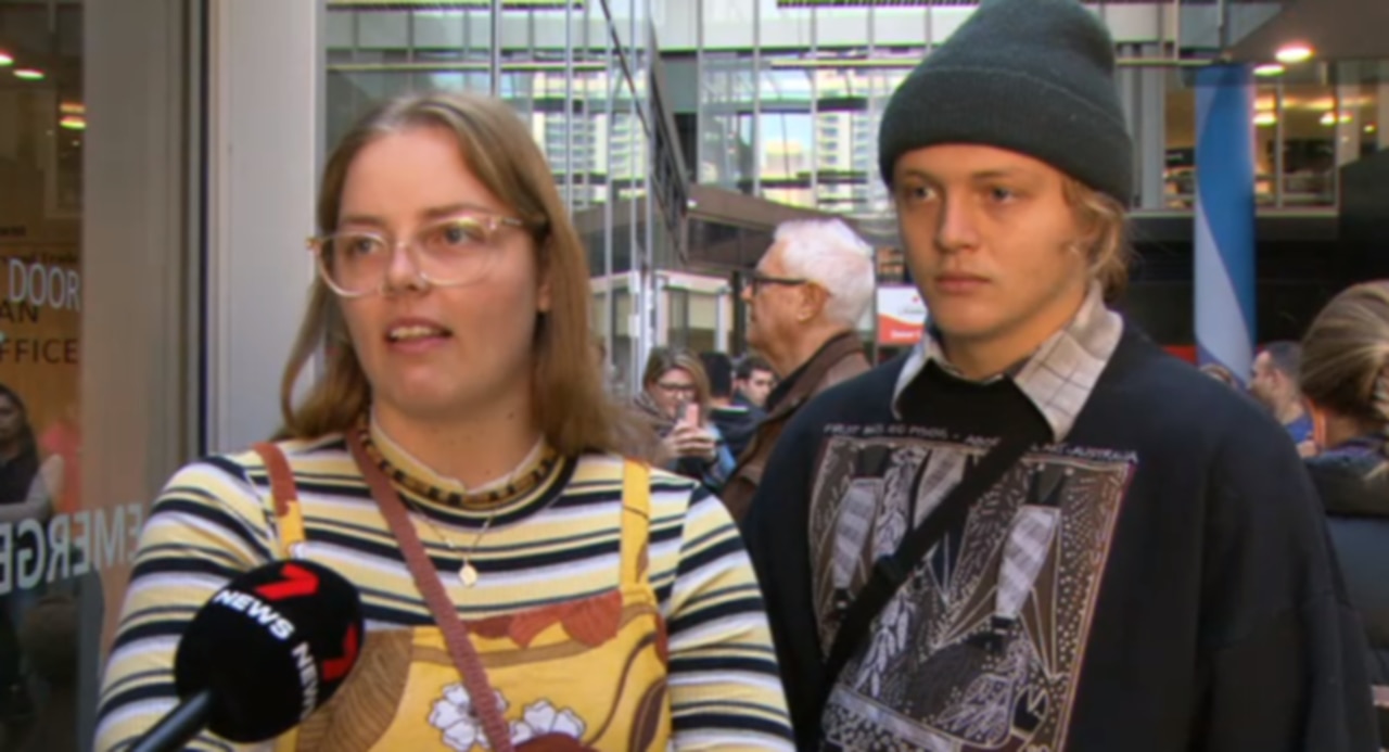 The couple feared they would have to cancel their holiday to Bali due to passport delays. Picture: 7News