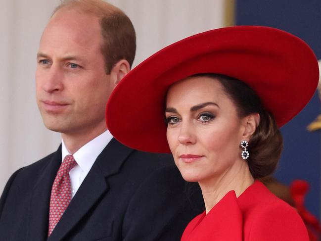 FILE - MARCH 22: Catherine, The Princess of Wales, announced that she is receiving a preventative course of chemotherapy for cancer on March 22, 2024 in London, England. The Princess of Wales had abdominal surgery earlier this year and has revealed that cancer has subsequently been found. She said she has been receiving chemotherapy and asked for privacy for her and her family. LONDON, ENGLAND - NOVEMBER 21: Prince William, Prince of Wales and Catherine, Princess of Wales attend a ceremonial welcome for The President and the First Lady of the Republic of Korea at Horse Guards Parade on November 21, 2023 in London, England. King Charles is hosting Korean President Yoon Suk Yeol and his wife Kim Keon Hee on a state visit from November 21-23. It is the second incoming state visit hosted by the King during his reign. (Photo by Chris Jackson - WPA Pool/Getty Images)