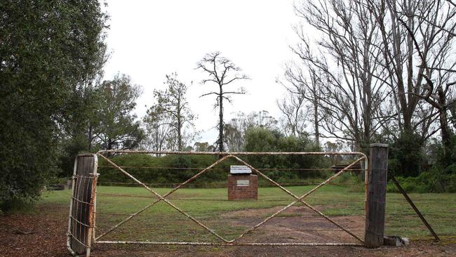 Gate to one of the Badgerys Creek cemeteries. Picture: Melvyn Knipe