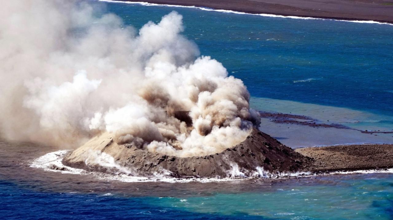 Moment world’s newest island is born